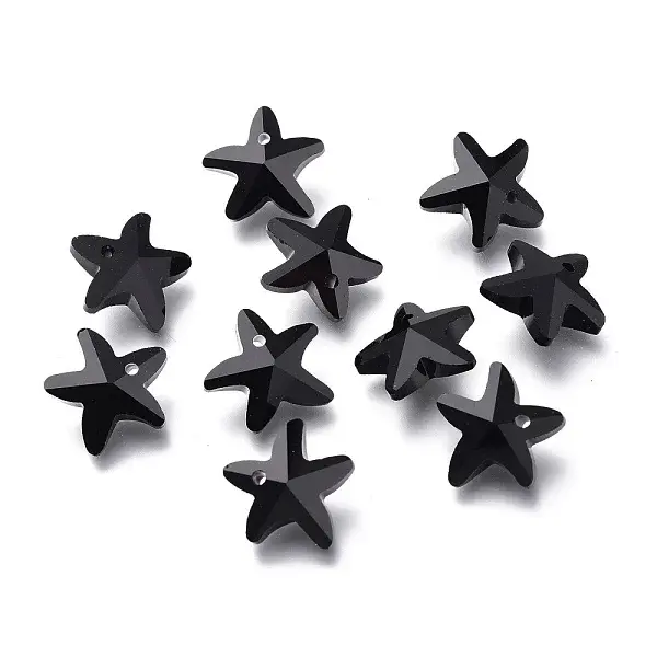Faceted Glass Charms