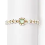 Glass & Shell Pearl Bead Bracele