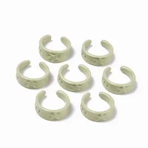 Spray Painted Alloy Cuff Rings