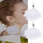 1 Piar Feather Dangle Earrings