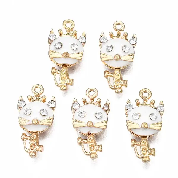 Rack Plating Alloy Enamel Pendants