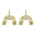 Brass Micro Pave Cubic Zirconia Pendants