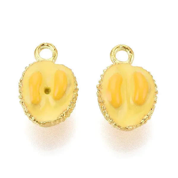 Fruit Alloy Enamel Pendants