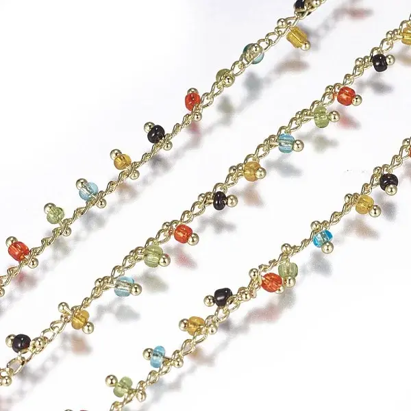 3.28 Feet Handmade Seed Beaded Chains