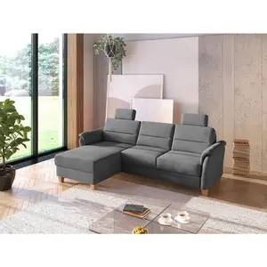 Sit & More ROHOVÁ SEDAČKA, textil, šedá