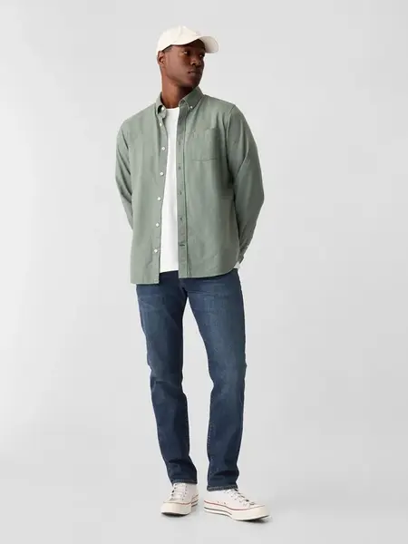Tmavomodré pánske slim fit rifle GAP Gapflex