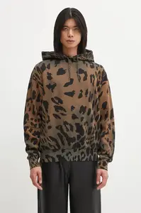 Aries Bavlněná mikina Aries Leopard Hoodie