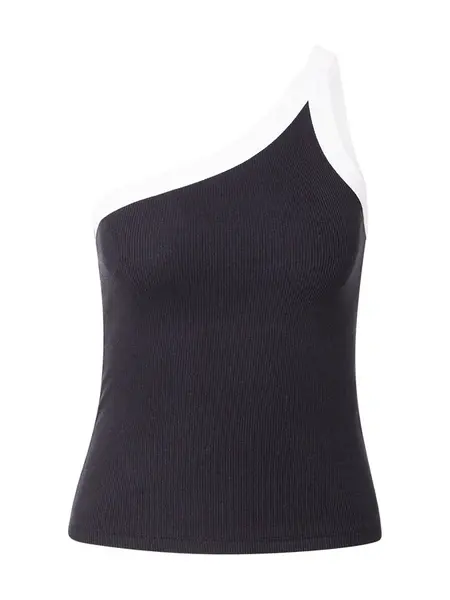 Abercrombie & Fitch Top  čierna / biela