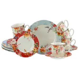Creatable KÁVOVÁ SOUPRAVA Crimson bunt 18dílné