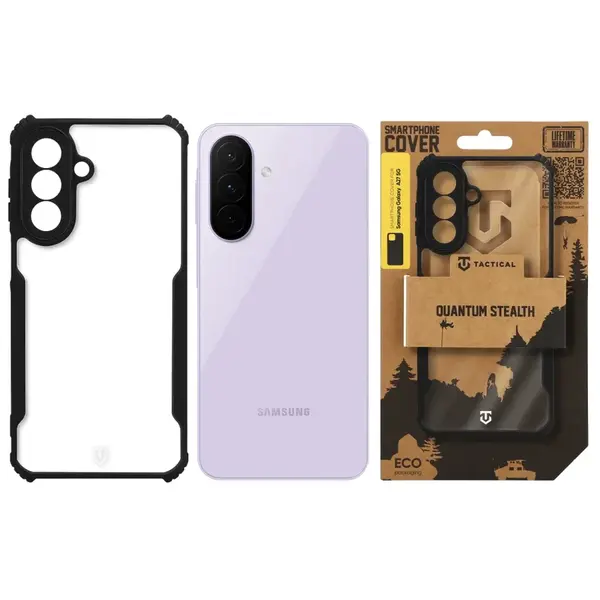 Zadní kryt Tactical Quantum Stealth pro Samsung Galaxy A27 5G, transparentní černá