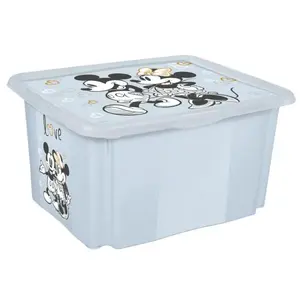 Úložný box s víkem malý "Mickey", Modrá II