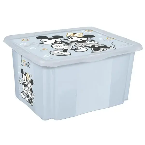 Úložný box s víkem malý "Mickey", Modrá II