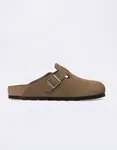 Birkenstock Boston Soft Footbed Suede Leather Dark Tea Tonal FB 43