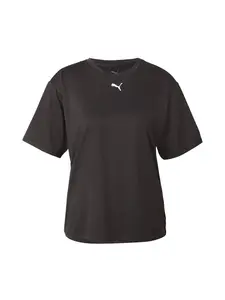 PUMA Funkčné tričko 'Tad Essential'  čierna / biela