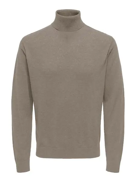Only & Sons Sveter 'ONSLoui'  svetlohnedá