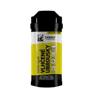 Vlhčené čisticí ubrousky extra silné DEBBEX 80+20ks