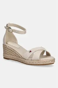 Tommy Hilfiger sandály na klínku MID WEDGE ESPAD X CROSS