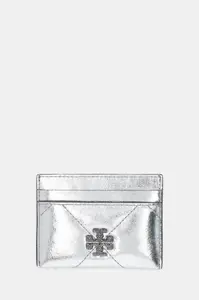 Kožené puzdro na karty Tory Burch Kira Diamond