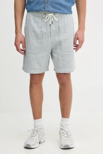 Guess Jeans šortky pánske s prímesou ľanu