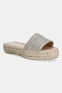 Manebi pantofle dámské zlaté Espadrilles Sandals