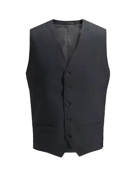 JACK & JONES Vesta k obleku  čierna