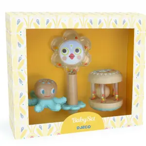 Kousátko a chrastítko Baby white