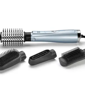 Horkovzdušný kartáč na vlasy s duální ionizací Babyliss Hydro-Fusion 4in1 - 1000 W, světle modrý (AS774E) + dárek zdarma
