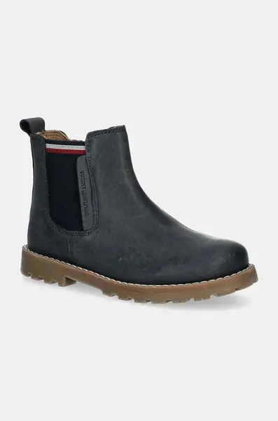 Tommy Hilfiger  Dětské kožené zimní boty