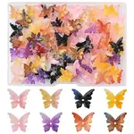 96Pcs 8 Colors Glass Beads