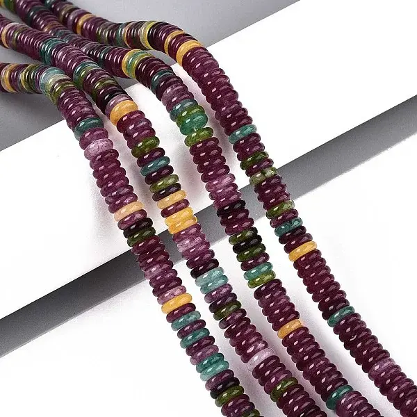 Dyed Natural White Jade Beads Strands
