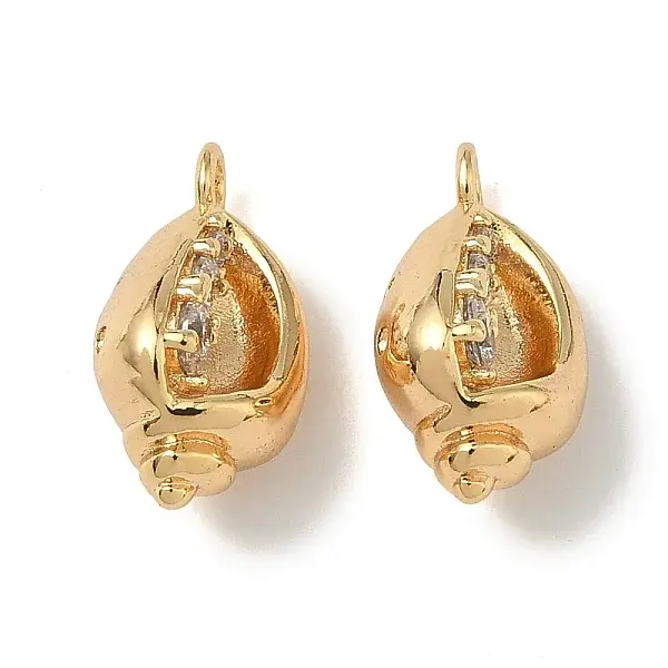 Ocean Style Brass Micro Pave Cubic Zirconia Pendants