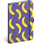NOTIQUE Notes Banány, linkovaný, 13 x 21 cm