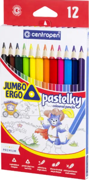 Centropen Pastelky 9522 Jumbo trojhranné (12 ks)