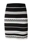 ABOUT YOU Sukňa 'Pernilla'  čierna / biela