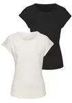VIVANCE Tričko  čierna / biela