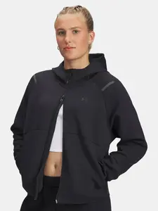 Under Armour Mikina Unstoppable Flc FZ-BLK - Dámské