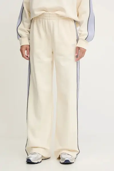 Bavlněné tepláky P.E Nation Align dámské, béžová barva, s aplikací, 253P173