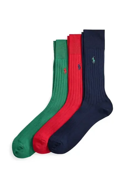 Ponožky Polo Ralph Lauren 3-pack více barev, 449P04725