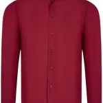 G726 DEWBERRY MEN'S SHIRT-BURGUNDY