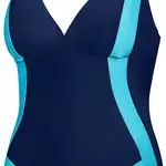 Plavky pro ženy AQUA SPEED Greta námořnická modrá/modrý vzor 04