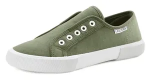 LASCANA Slip-on obuv  olivová