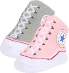 CONVERSE Ponožky 'Chuck Taylor'  sivá / zmiešané farby / ružová