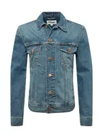 WRANGLER Prechodná bunda 'CLASSIC JACKET'  modrá denim