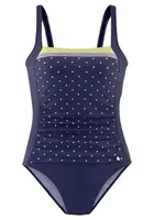 LASCANA Jednodielne plavky  modrá / zelená / biela