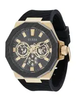 GUESS Analógové hodinky 'Indy'  zlatá / čierna