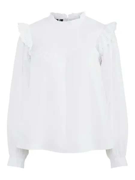 PIECES Blúzka 'VELA'  biela