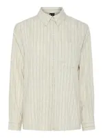 PIECES Blúzka 'PCPia'  nebielená / sivá