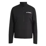 ADIDAS TERREX Funkčné tričko 'Multi Climacool 1/2 Zip Long Sleeve'  čierna / biela