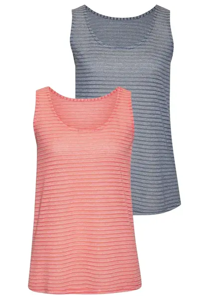 VIVANCE Top  modrosivá / marhuľová