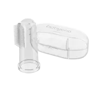 BABYONO Kartáček zubní prstový s pouzdrem transparentní